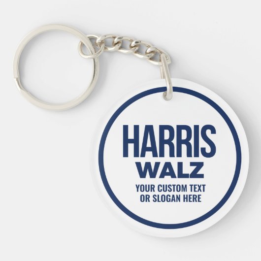 Porte-clés Créez votre propre Harris Walz 2024 (Devant)