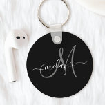 Porte-clés Créez Votre Propre Monogramme Personnalisé Et Un S<br><div class="desc">Créez votre propre porte - clé personnalisé avec votre nom manuscrit personnalisé et votre monogramme. Pour modifier ce modèle de conception, modifiez les champs de texte comme indiqué ci-dessus. Vous pouvez facilement ajouter du texte ou des images, customiser des polices et des couleurs. Offrez-vous un cadeau parfait pour votre famille,...</div>
