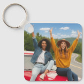 Porte-clés Créez votre propre photo à deux côtés (Recto)