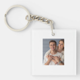 Porte-clés Créez Votre Propre Photo de Couple Image Personnal