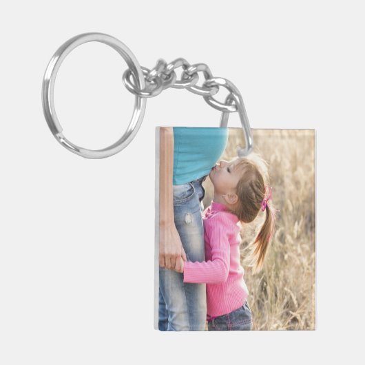 Porte-clés Créez votre propre photo double face 2 Télécharger (Devant gauche)