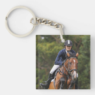 Porte-clés Créez Votre Propre Photo Équestre De Cheval Person