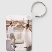 Porte-clés Créez Votre Propre Photo Moderne Personnalisée (Verso)