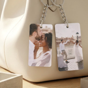 Porte-clés Créez Votre Propre Photo Moderne Personnalisée