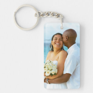 Porte-clés Créez Votre Propre Photo Personnalisée de Mariage