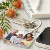 Porte-clés Créez Votre Propre Photo Personnalisée DIY (Devant Droit)