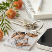 Porte-clés Créez Votre Propre Photo Personnalisée DIY (Devant Droit)