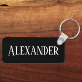 Porte-clés Créez votre propre Rectangulaire personnalisée (Recto)