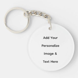 Porte-clés créez votre propre texte personnalisé personnalise