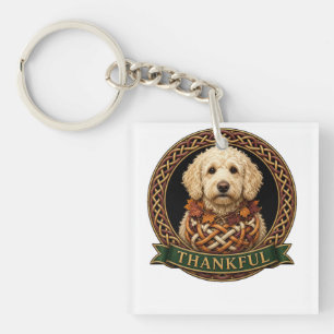 Porte-clés Crème de reconnaissance Goldendoodle celtique