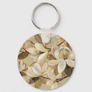 Porte-clés Crème de simplicité de magnolia