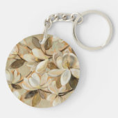 Porte-clés Crème de simplicité de magnolia (Dos)