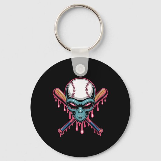 Porte-clés Crème Glacée Alien Halloween Épouvantable Drip (Recto)