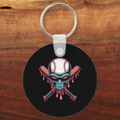 Porte-clés Crème Glacée Alien Halloween Épouvantable Drip (Recto)