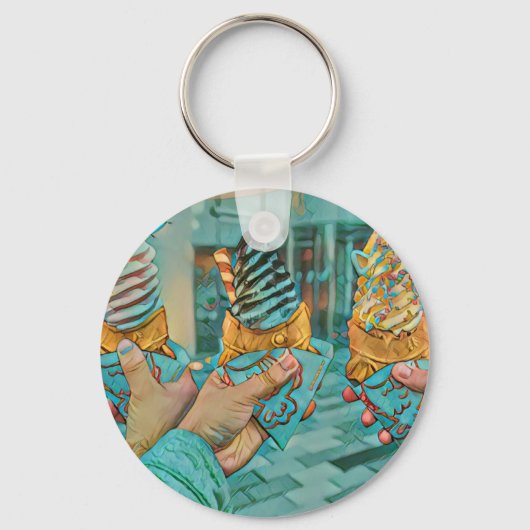 Porte-clés Crème glacée au chocolat (Recto)