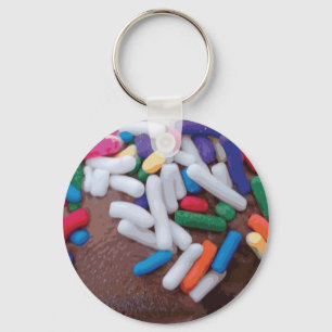 Porte-clés Crème glacée au chocolat foncé avec arrosage arc-e