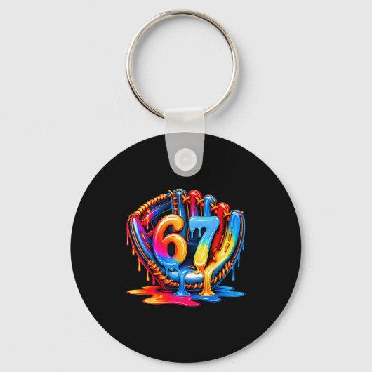 Porte-clés Crème Glacée Baseball Drip 67 Mode de vie baseball (Recto)