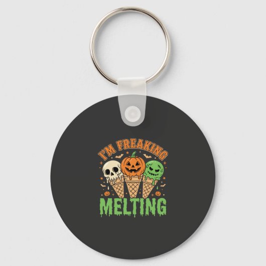 Porte-clés Crème Glacée Fondante Halloween (Recto)