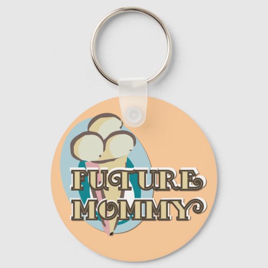 Porte-clés Crème glacée Futurs T-shirts et cadeaux maman (Recto)