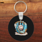 Porte-clés Crème glacée gant de baseball avec éclaboussures e (Recto)