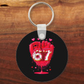 Porte-clés Crème glacée goutte baseball Saint Valentin garçon (Recto)