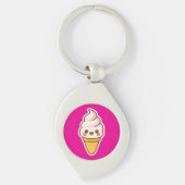 Porte-clés Crème glacée Kawaii douce (Devant)