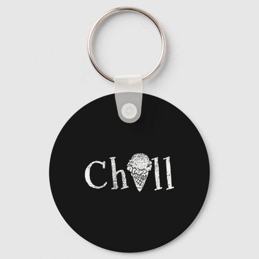 Porte-clés Crème glacée Snack été cadeau (Recto)