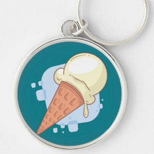 Porte-clés Crème glacée Vanilla