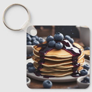 Porte-clés Crêpes aux bleuets