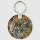 Porte-clés Crescent de Maisons II, Ville de l'île par Egon Sc (Verso)