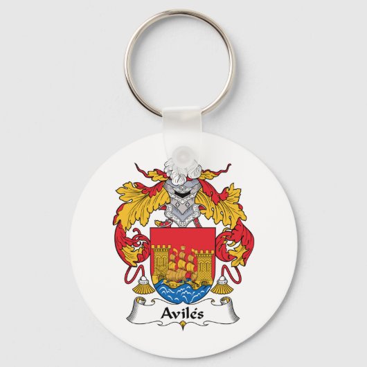 Porte-clés Crest de la famille Aviles (Recto)