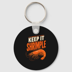 Porte-clés Crevettes drôles cajun fruits de mer
