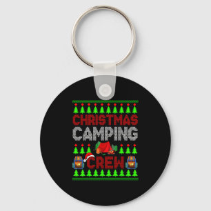 Porte-clés Crew Camping de Noël Chandail Père Noël Camper Cam