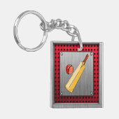 Porte-clés Cricket balayé de regard en métal (Devant gauche)