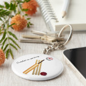 Porte-clés Cricket De Trinité-Et-Tobago (Côté)