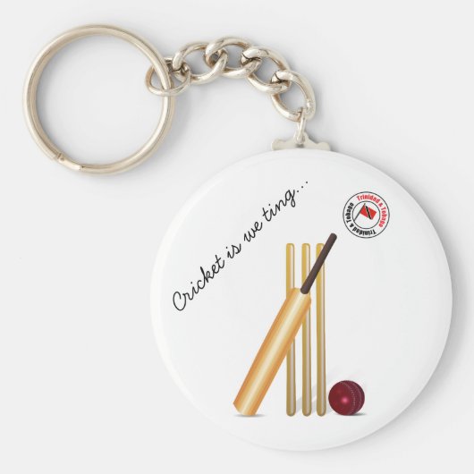 Porte-clés Cricket De Trinité-Et-Tobago (Devant)