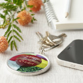 Porte-clés Cricket Le Jeu Que Nous Aimons Jouer, Manger, Dorm (Côté)