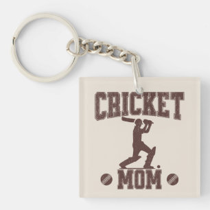 Porte-clés Cricket Maman Sports Amateur Cricket Lover Mère