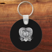 Porte-clés Crier Coeur classique - Squelette Mains Coeur (Recto)