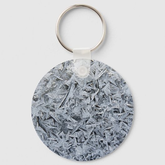 Porte-clés Cristaux de givre de glace Texture (Recto)