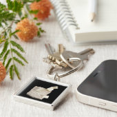 Porte-clés Cristaux de pyrite en schiste (Côté)