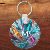 Porte-clés Cristaux multicolores (Recto)