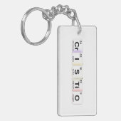 Porte-clés Cristo Elementos Químicos (Devant gauche)