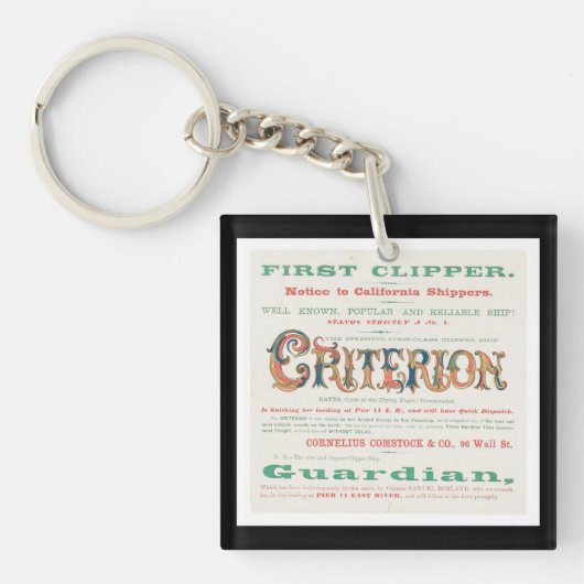 Porte-clés Criterion Clipper Voile (Devant)