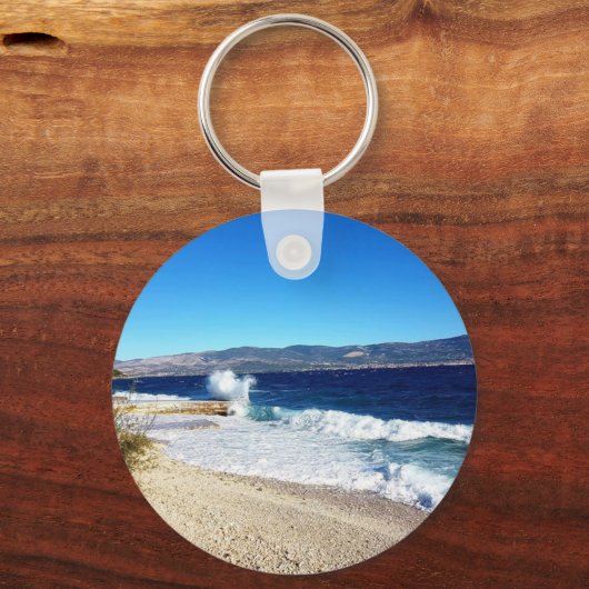 Porte-clés Croatian Kuna Coin Keychain–Customizable Backside (Verso)