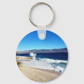 Porte-clés Croatian Kuna Coin Keychain–Customizable Backside (Verso)