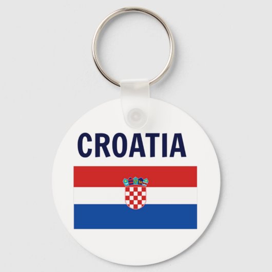 Porte-clés Croatie - Drapeau de Croatie (Recto)