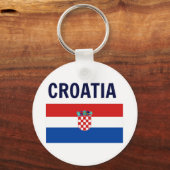 Porte-clés Croatie - Drapeau de Croatie (Recto)