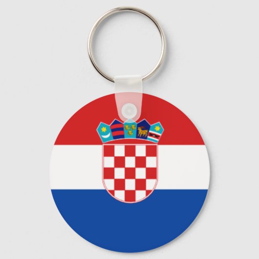 Porte-clés Croatie : Drapeau de Croatie porte - clé (Recto)
