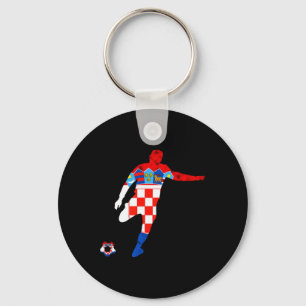 Porte-clés Croatie Racines croates Joueur de football croate